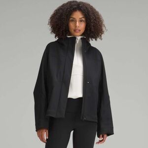 Lululemon RepelShell Cinch Back Rain Jacket Waterproof Windproof Velour Lined 12